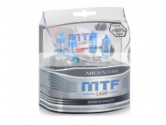 Набор галогеновых ламп MTF Light HB3 Argentum +80% 4000K